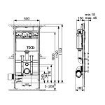 Инсталляция для унитазов Tece TECElux 9600200