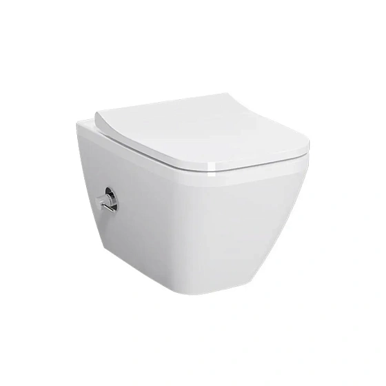 Унитаз подвесной с функцией биде и встроенным смесителем VITRA Integra 7082B003-7209 безободковый