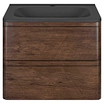 Тумба под раковину Vincea Vico 600 подвесная, 2 выкатных ящика soft close, R.Wood
