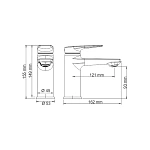 Смеситель для раковины WasserKRAFT Wiese 8403