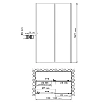 Душевая дверь WasserKRAFT Rhin 120х200 см 44S05