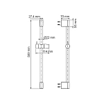 Штанга для душа WasserKRAFT Wiese A192