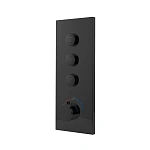Душевой комплект Vincea VSFW-433TI4RMB встраиваемый, термостатический, трехрежимный, черный