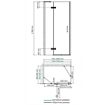 Душевой уголок WasserKRAFT Aller 10HBLACK MATT 120х90 см 10H07LBLACK MATT