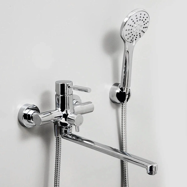 Смеситель для ванны с длинным изливом WasserKRAFT Main 4102L с душем