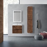 Тумба под керамическую раковину Mia 600 подвесная, 2 выкатных ящика soft close, R.Wood