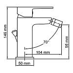 Смеситель для биде WasserKRAFT Abens 2006