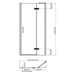 Душевая дверь WasserKRAFT Aller 120х200 см 10H05R