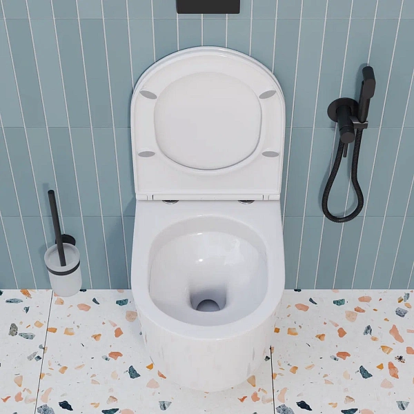 Инсталляция Grohe Rapid SL 38772001 с подвесным унитазом OLIVE'S VR30116DP, смыв "Торнадо", сиденье микролифт