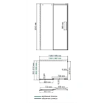 Душевой уголок WasserKRAFT Alme 140х100 см 15R37