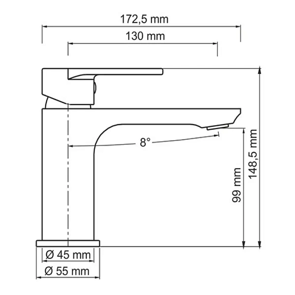 Смеситель для раковины WasserKRAFT Mindel 8503