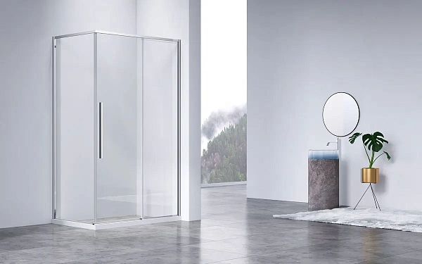 Душевой уголок Vincea Slim-N VSR-4SN8011CL, 1100*800, хром, стекло прозрачное