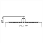 Верхний душ WasserKRAFT A160