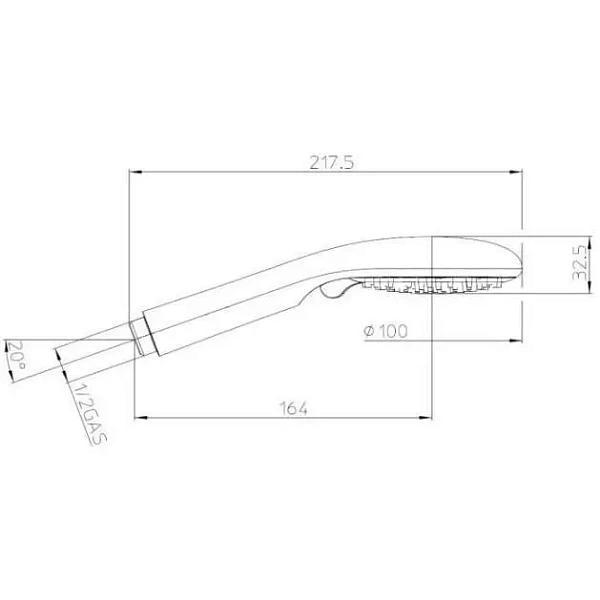 Душевая лейка Bossini Syncronia B00805.030