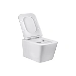 Унитаз подвесной Vincea Q-Line VT1-12 безободковый, цвет белый, ультратонкое soft close сиденье