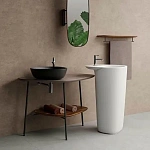 Накладная раковина VITRA Plural 7810B483-0016 45 см, черная матовая