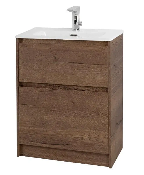 Тумба под раковину напольная BelBagno KRAFT39-600/390-2C-PIA-RT Rovere Tabacco, 60 см