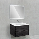 Тумба под раковину Vincea Vico 800 подвесная, 2 выкатных ящика soft close, Carbone