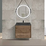 Тумба под раковину Vincea Paola 600 подвесная, 2 выкатных ящика soft close, V.Oak