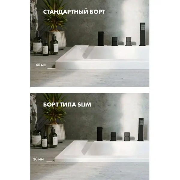 Акриловая ванна Actima Aurum Slim 170x70 WAAC.AUR17WHS