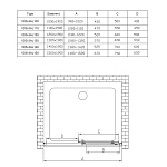 Душевая дверь Vincea Alpha VDS-3AL110CLB, 1100, черный, стекло прозрачное