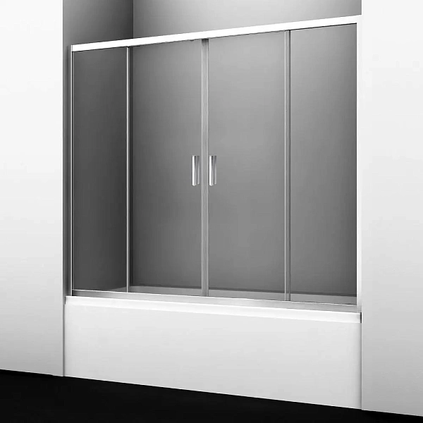 Стеклянная шторка на ванну WasserKRAFT Lippe 170х150 45S02-170