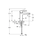 Смеситель для раковины VITRA Root Square A4273136EXP