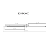 Душевая дверь Vincea Dice VDS-4D120CL, 1200, хром, стекло прозрачное