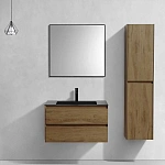 Тумба под раковину Vincea Luka 800 подвесная, 2 выкатных ящика soft-close, T.Oak