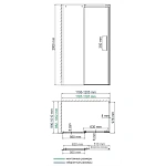 Душевой уголок WasserKRAFT Alme 120х100 см 15R10