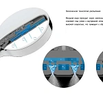 Душевой комплект Vincea Inspire VSFW-3I21MT2RMB встраиваемый, термостатический, двухрежимный, черный
