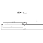 Душевая дверь Vincea Dice VDS-4D130CL, 1300, хром, стекло прозрачное