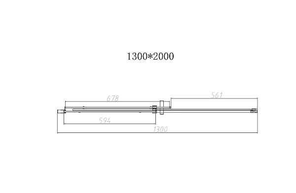 Душевая дверь Vincea Dice VDS-4D130CL, 1300, хром, стекло прозрачное