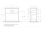 Тумба под раковину напольная BelBagno KRAFT39-800/390-2C-PIA-RT Rovere Tabacco, 80 см