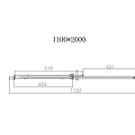 Душевая дверь Vincea Dice VDS-4D120CL, 1200, хром, стекло прозрачное