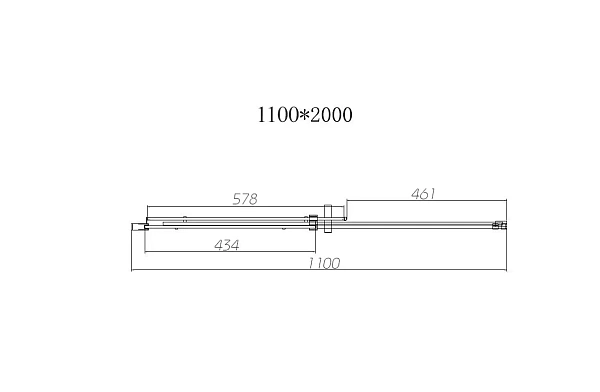 Душевая дверь Vincea Dice VDS-4D120CL, 1200, хром, стекло прозрачное