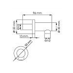 Шланговое подключение для душа WasserKRAFT Sauer A188