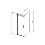 Душевой уголок Vincea Como-N VSR-4CN1012CLB, 1200*1000, черный, стекло прозрачное