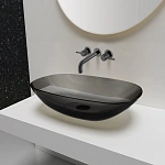 Смеситель для раковины Vincea Groove VBFW-4G1GM встраиваемый, вороненая сталь