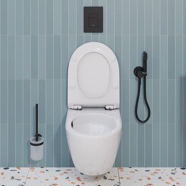 Инсталляция Grohe Solido с подвесным унитазом Santerika SAN.UNT.01, смыв "Торнадо", сиденье микролифт