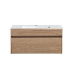 Тумба под раковину Vincea Chiara 1000 подвесная, 1 выкатной ящик soft-close, N.Oak