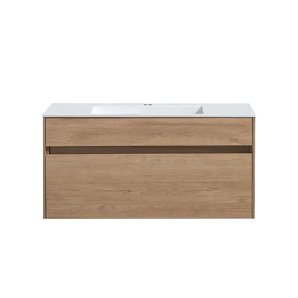 Тумба под раковину Vincea Chiara 1000 подвесная, 1 выкатной ящик soft-close, N.Oak