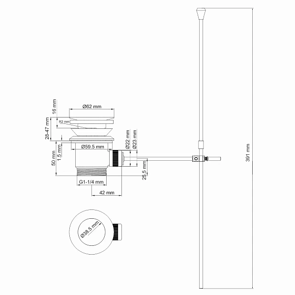 Смеситель для биде WasserKRAFT Sauer 7106