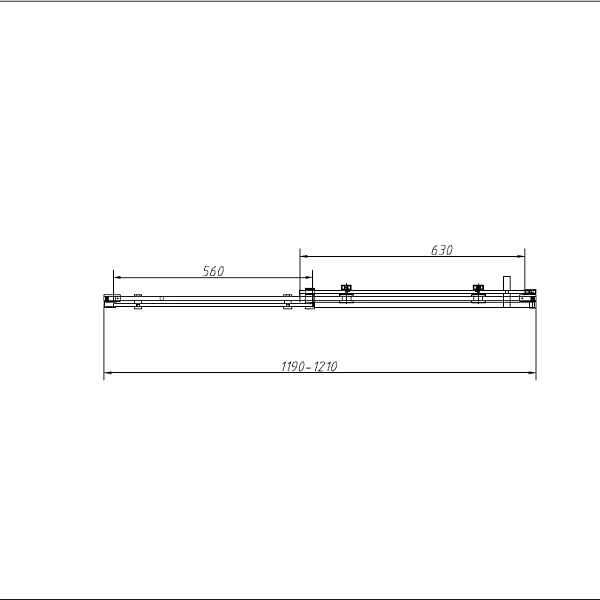 Душевая дверь Vincea Como-N VDS-4CN120CLB, 1200, черный, стекло прозрачное