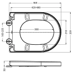 Сиденье быстросъемное, дюропласт с микролифтом BelBagno BB2002SC