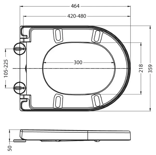 Сиденье быстросъемное, дюропласт с микролифтом BelBagno BB2002SC