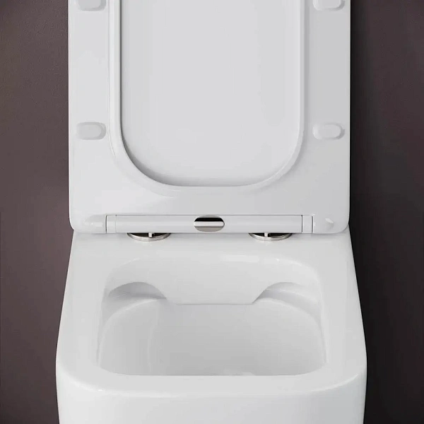 Приставной унитаз Ceramica Nova Cubic CN1809 безободковый