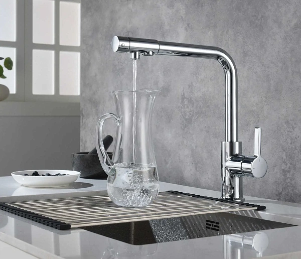 Смеситель для кухни Timo Hette 1026/00F с каналом для питьевой воды