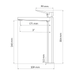 Смеситель для раковины WasserKRAFT Weil 2303H