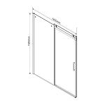Душевой уголок Vincea Como VSR-1C8014CL, 1400*800, хром, стекло прозрачное